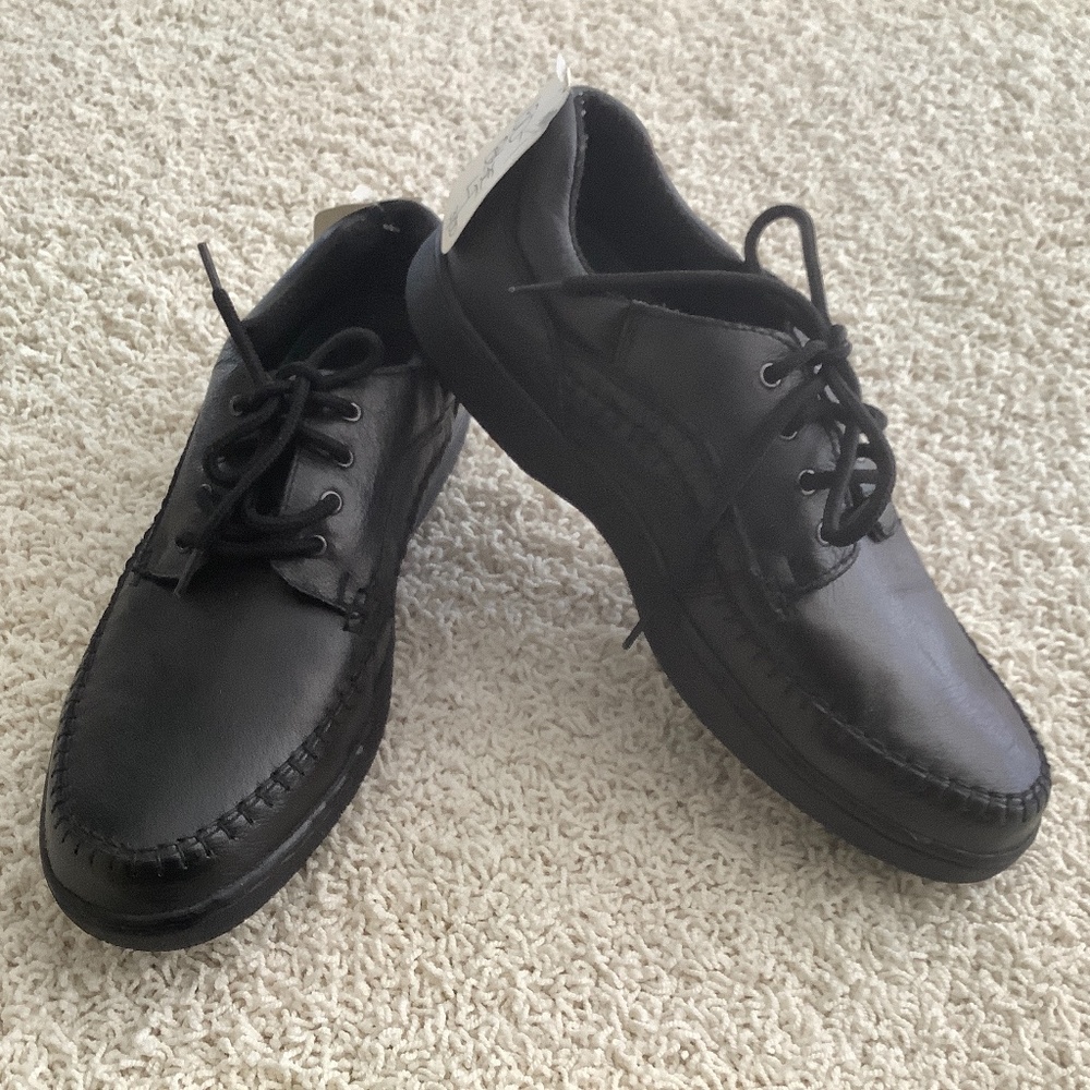 Men’s Travellers Black Leather Oxford